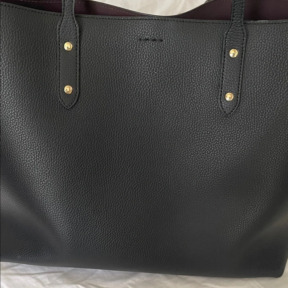 Coach Black Pebbled Leather Tote - Picture 6 of 6